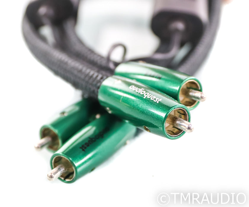 AudioQuest Earth RCA Cables; 0.5m Pair Interconnects; 72v DBS