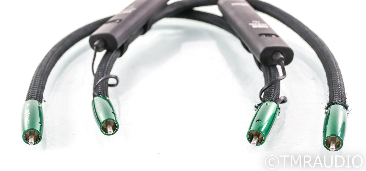 AudioQuest Earth RCA Cables; 0.5m Pair Interconnects; 72v DBS