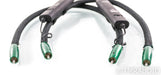 AudioQuest Earth RCA Cables; 0.5m Pair Interconnects; 72v DBS