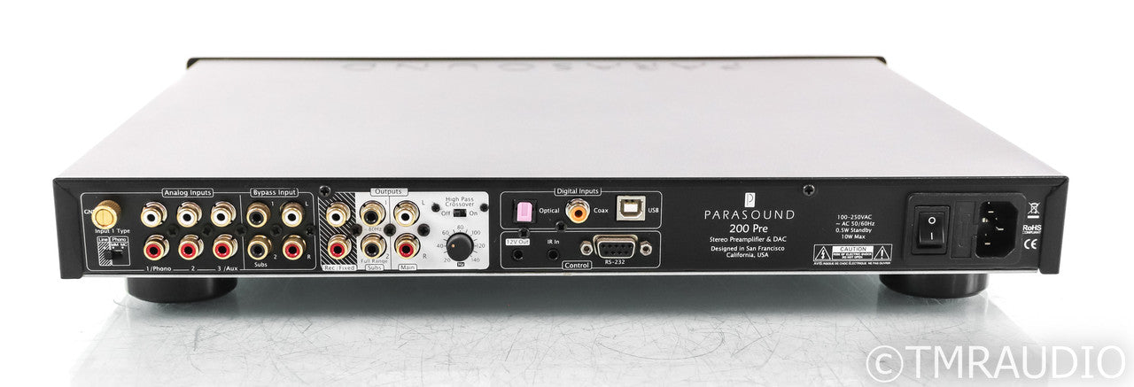 Parasound NewClassic 200 Pre Stereo Preamplifier; DAC; MM / MC Phono; Remote