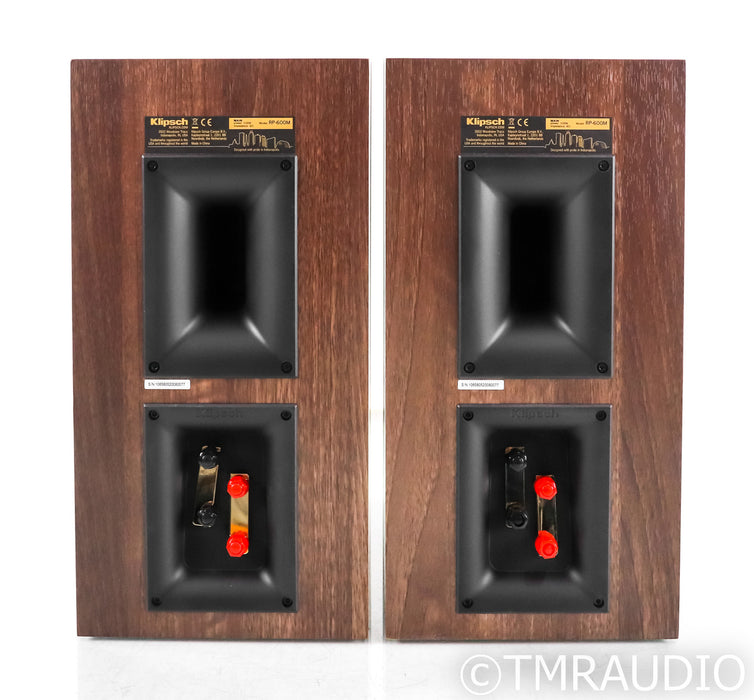 Klipsch RP-600M Bookshelf Speakers; Walnut Pair; RP600M