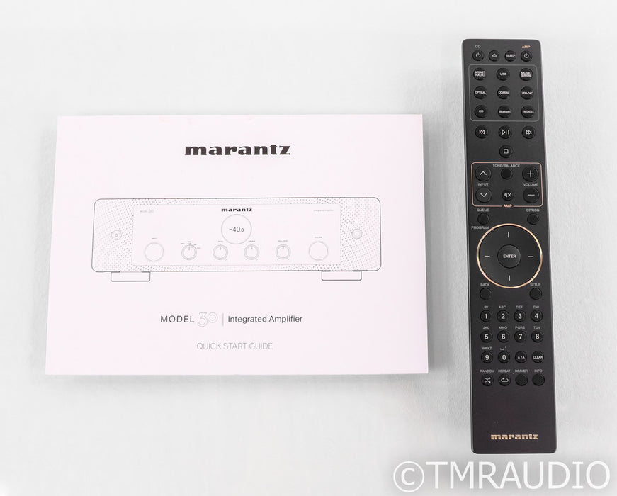 Marantz Model 30 Stereo Integrated Amplifier; Silver; Remote
