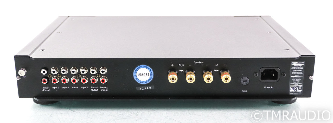 Rega Elex R Stereo Integrated Amplifier; MM Phono; Remote; Black; Elex-R