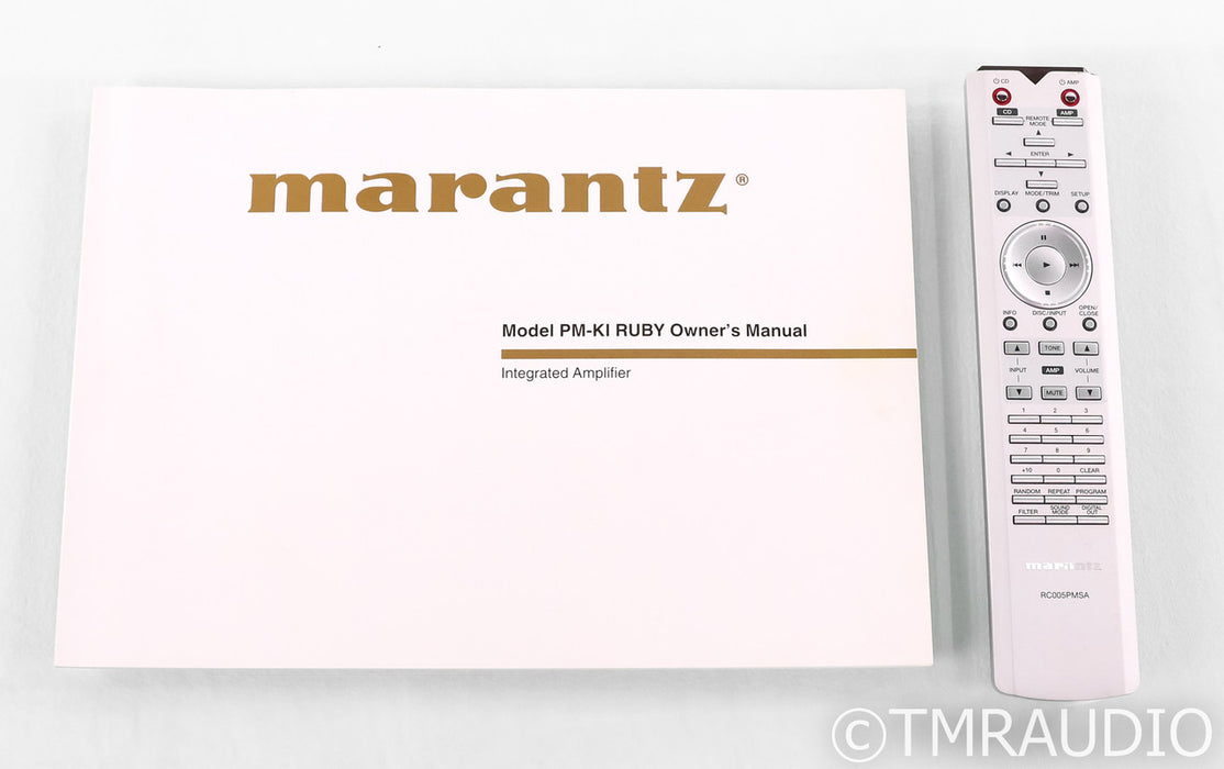 Marantz PM-KI Ruby Stereo Integrated Amplifier; PMKI; Black; Remote; MM Phono