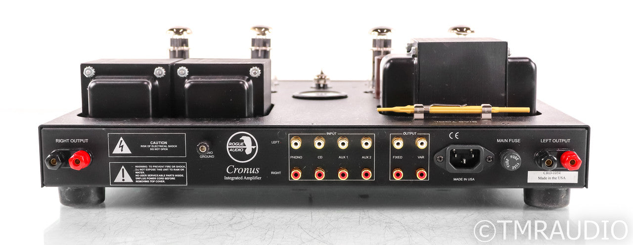 Rogue Audio Cronus Stereo Tube Integrated Amplifier; Silver; MM Phono