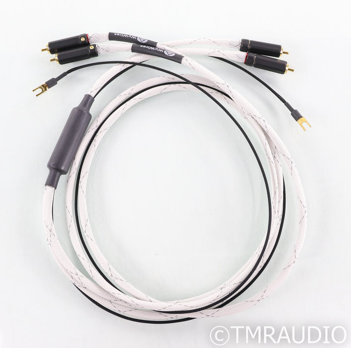WyWires Platinum Series RCA Phono Cable; 1.5m Pair Interconnects
