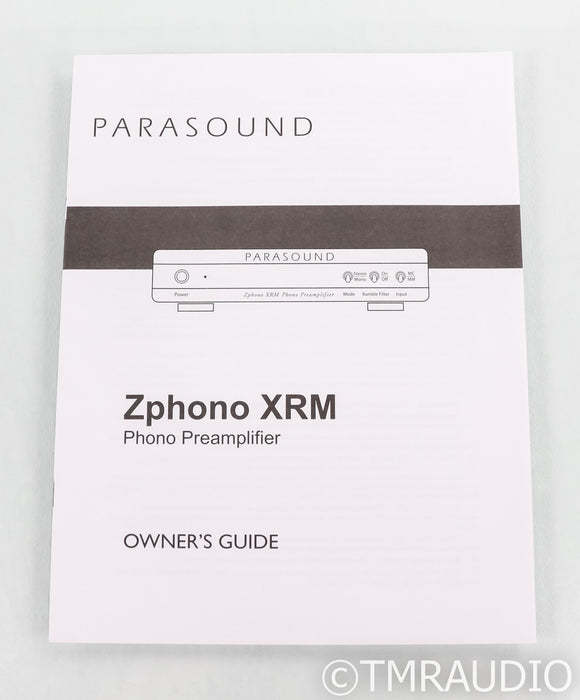 Parasound Zphono XRM MM / MC Phono Preamplifier