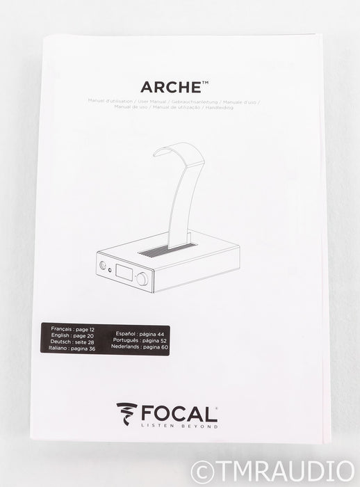 Focal Arche Headphone Amplifier / DAC / Remote; Black