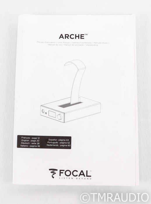 Focal Arche Headphone Amplifier / DAC / Remote; Black
