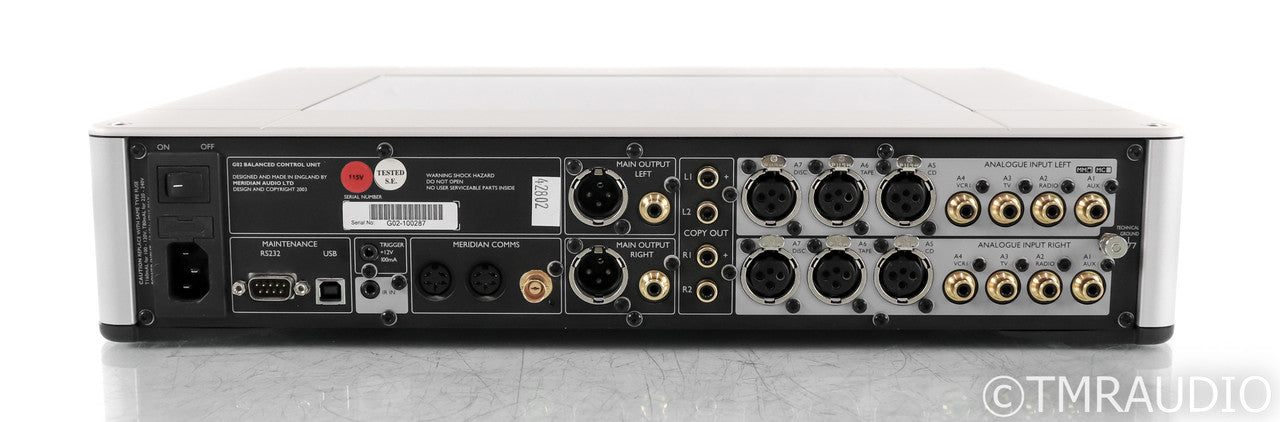 Meridian G02 Stereo Preamplifier; MM Phono; MSR2 Remote