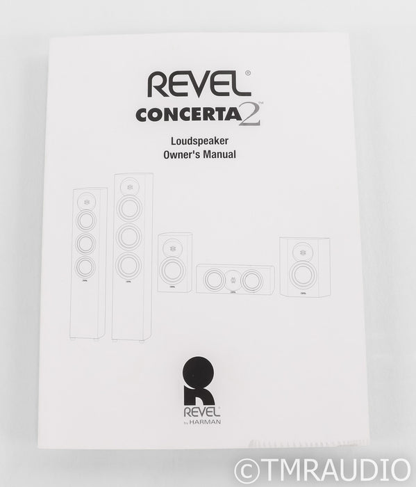 Revel Concerta2 M16 Bookshelf Speakers; M-16; Black Pair