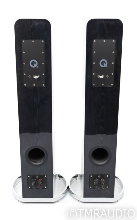 Q Acoustics Concept 500 Floorstanding Speakers; Silver and Ebony Pair