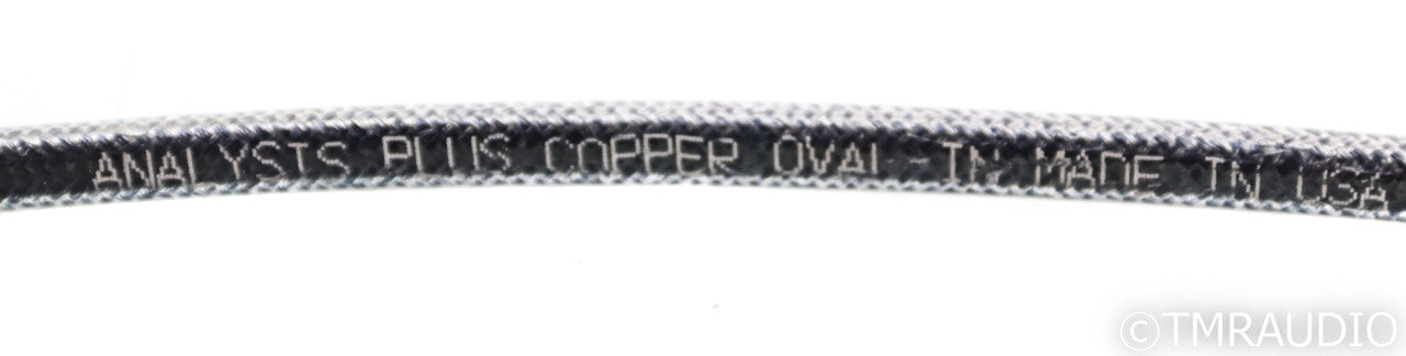 Analysis Plus Copper Oval-In Micro RCA Cables; 1m Pair Interconnects (Unused)