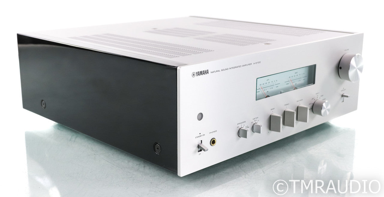 Yamaha A-S1100 Stereo Integrated Amplifier; Silver; Remote; Refurbished
