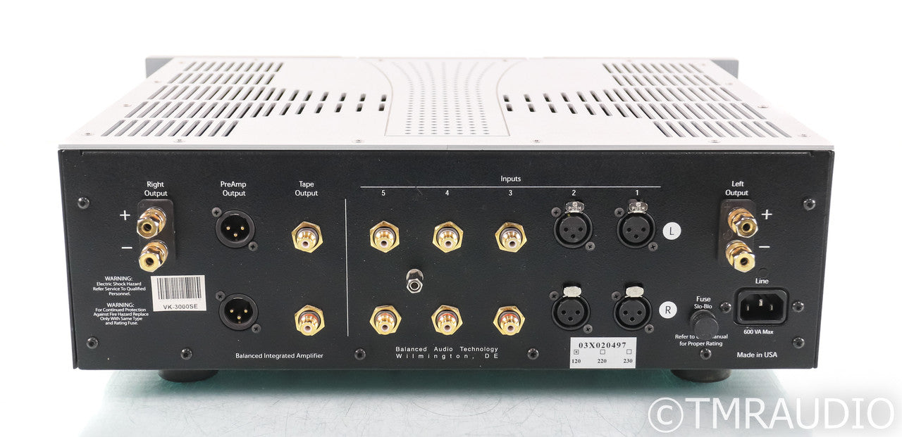 BAT VK-3000SE Stereo Tube Hybrid Integrated Amplifier; Silver & Black; Remote