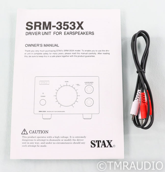 Stax SRM-353x Electrostatic Headphone Amplifier; SRM353x; Pro Driver Unit