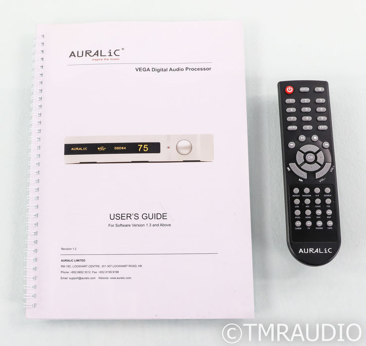 Auralic Vega DAC / Preamplifier; D/A Converter; Remote; Silver