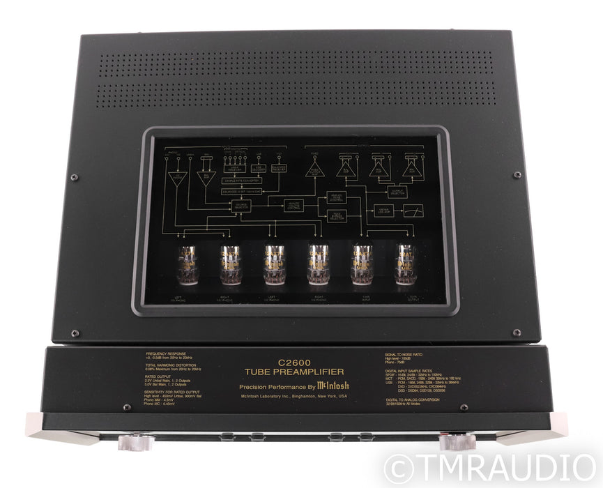 McIntosh C2600 Stereo Tube Preamplifier; C-2600; USB; Remote