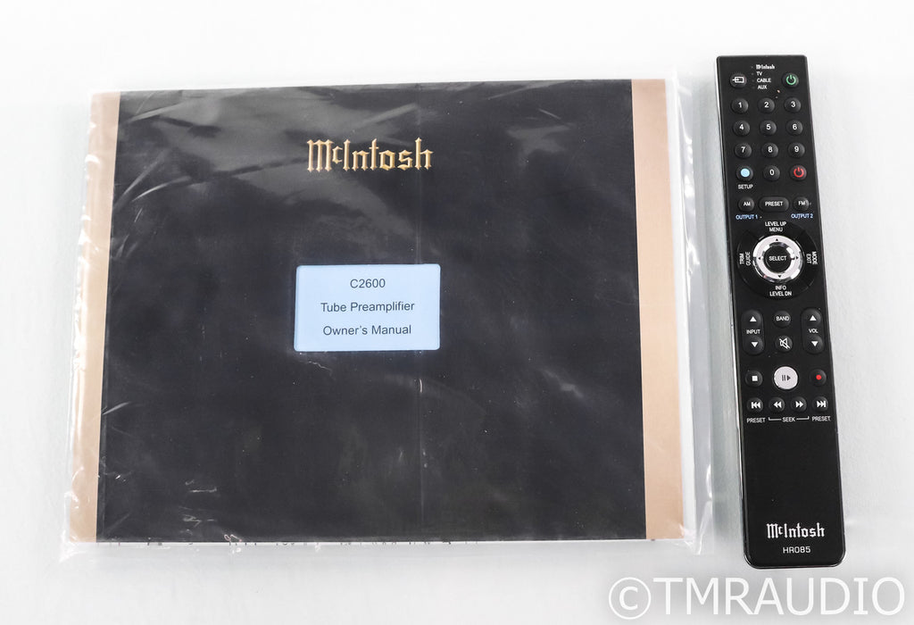 McIntosh C2600 Stereo Tube Preamplifier; C-2600; USB; Remote
