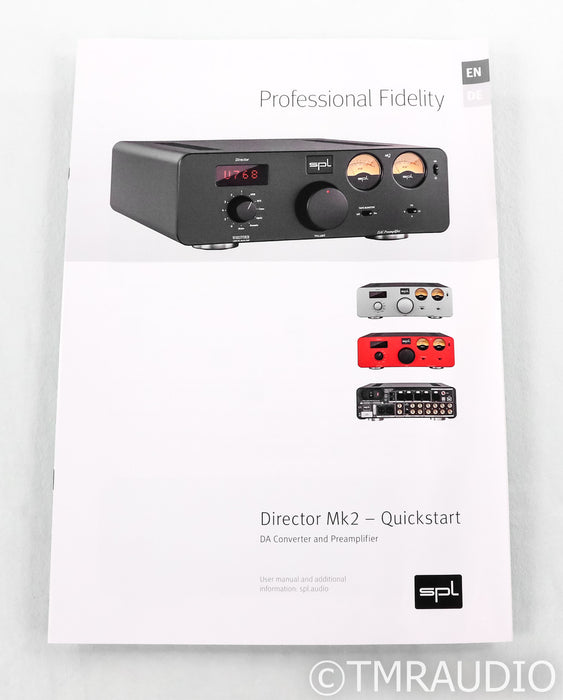 SPL Director MKII DSD DAC / Preamplifier; Silver; D/A Converter; MK2