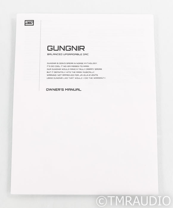 Schitt Gungnir DAC; D/A Converter; USB