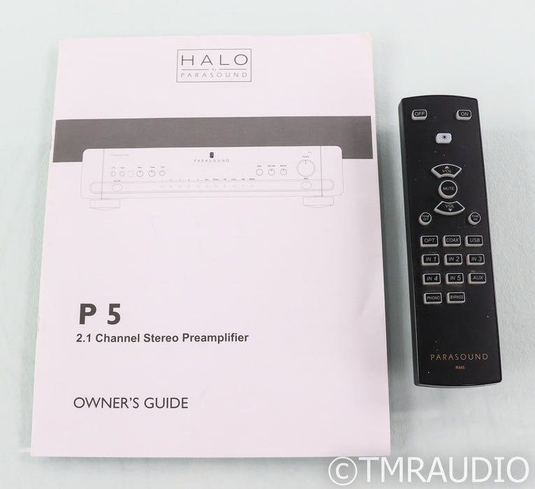 Parasound P5 Stereo Preamplifier; P-5; Remote; USB