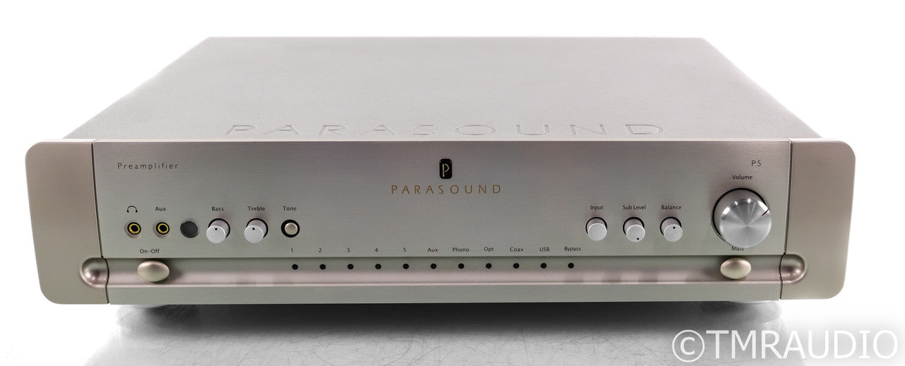 Parasound P5 Stereo Preamplifier; P-5; Remote; USB