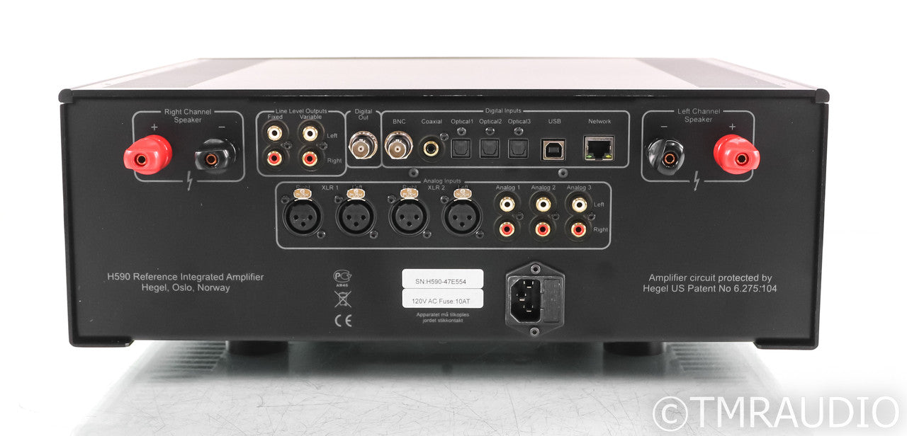 Hegel H590 Stereo Integrated Amplifier; Remote; Black; DAC; Wireless