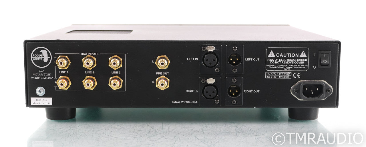 Rogue RH5 Stereo Tube Preamplifier / Headphone Amplifier; RH5; Remote