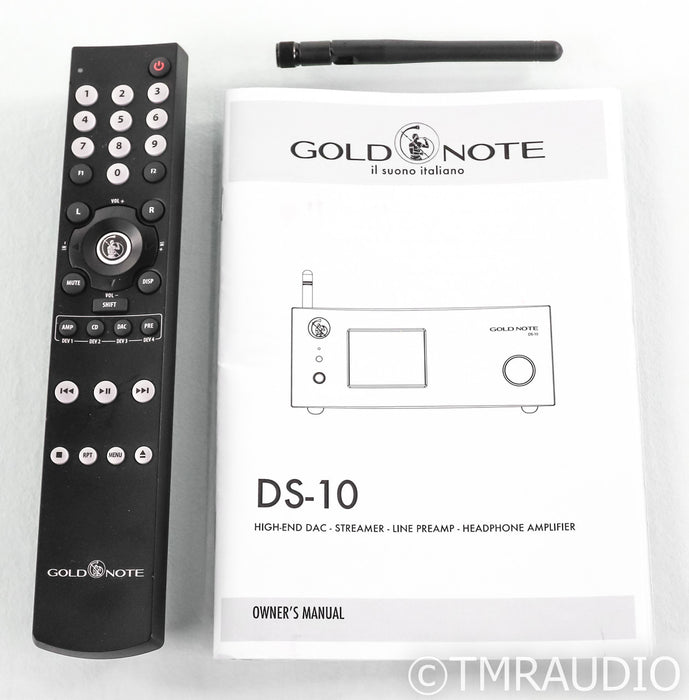 Gold Note DS-10 DAC; DS10; Network Streamer; Remote; Bluetooth