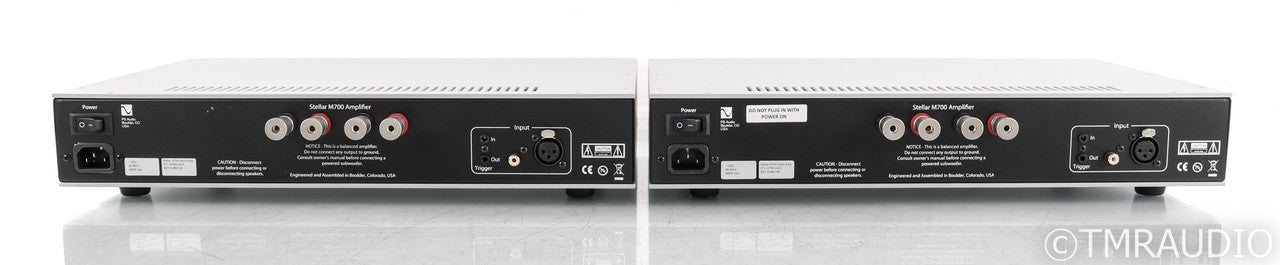PS Audio Stellar M700 Mono Power Amplifier; Silver Pair (Used)