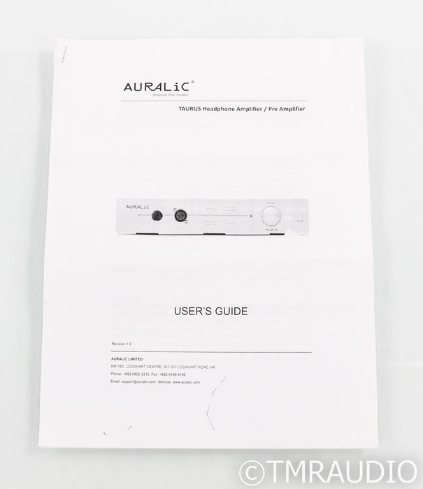 Auralic Taurus MkII Headphone Amplifier; Silver; Taurus 2
