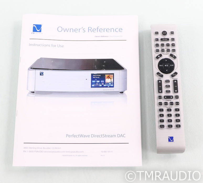 PS Audio PerfectWave DirectStream DAC w/ Bridge I; Silver; Remote (Used)
