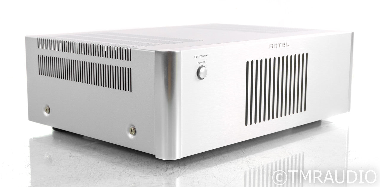Rotel RB-1552 MkII Stereo Power Amplifier; Silver (Open Box)