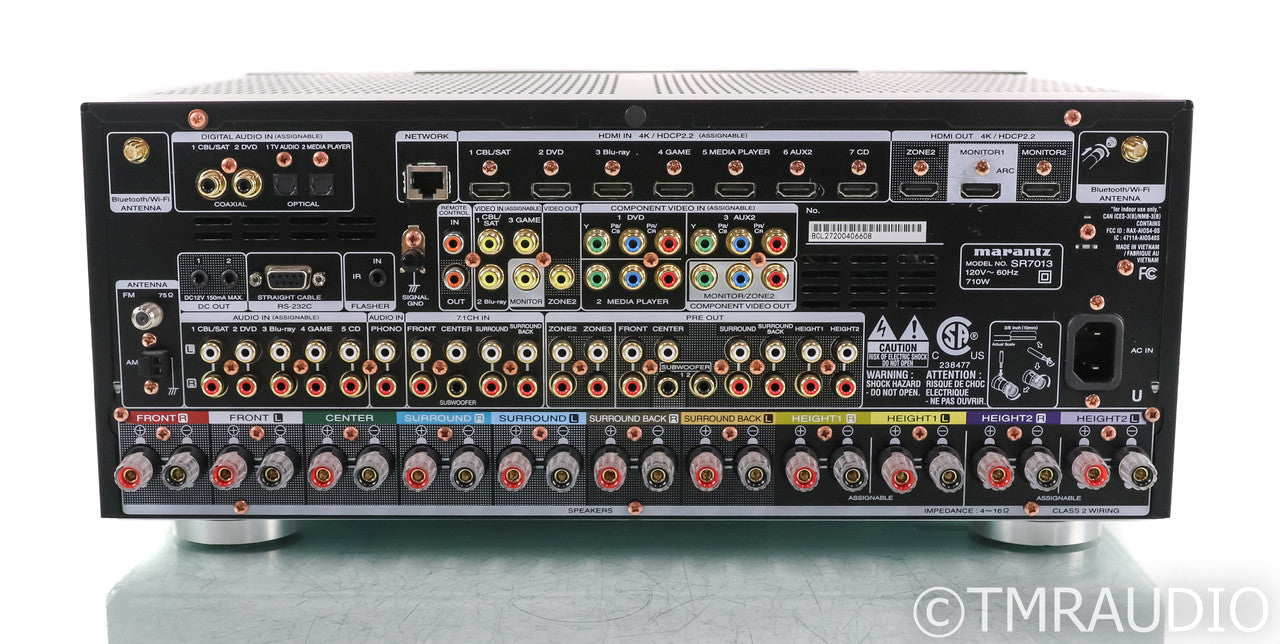 Marantz SR7013 9.2 Channel Home Theater Receiver; SR-7013; Remote; Bluetooth