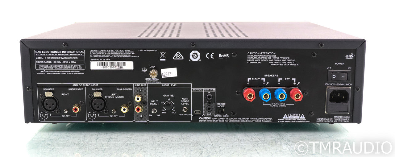 NAD C 298 Stereo Power Amplifier