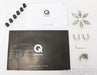 Q Acoustics Concept 300 Bookshelf Speakers; Silver Ebony Pair (Open Box)