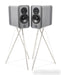 Q Acoustics Concept 300 Bookshelf Speakers; Silver Ebony Pair (Open Box)