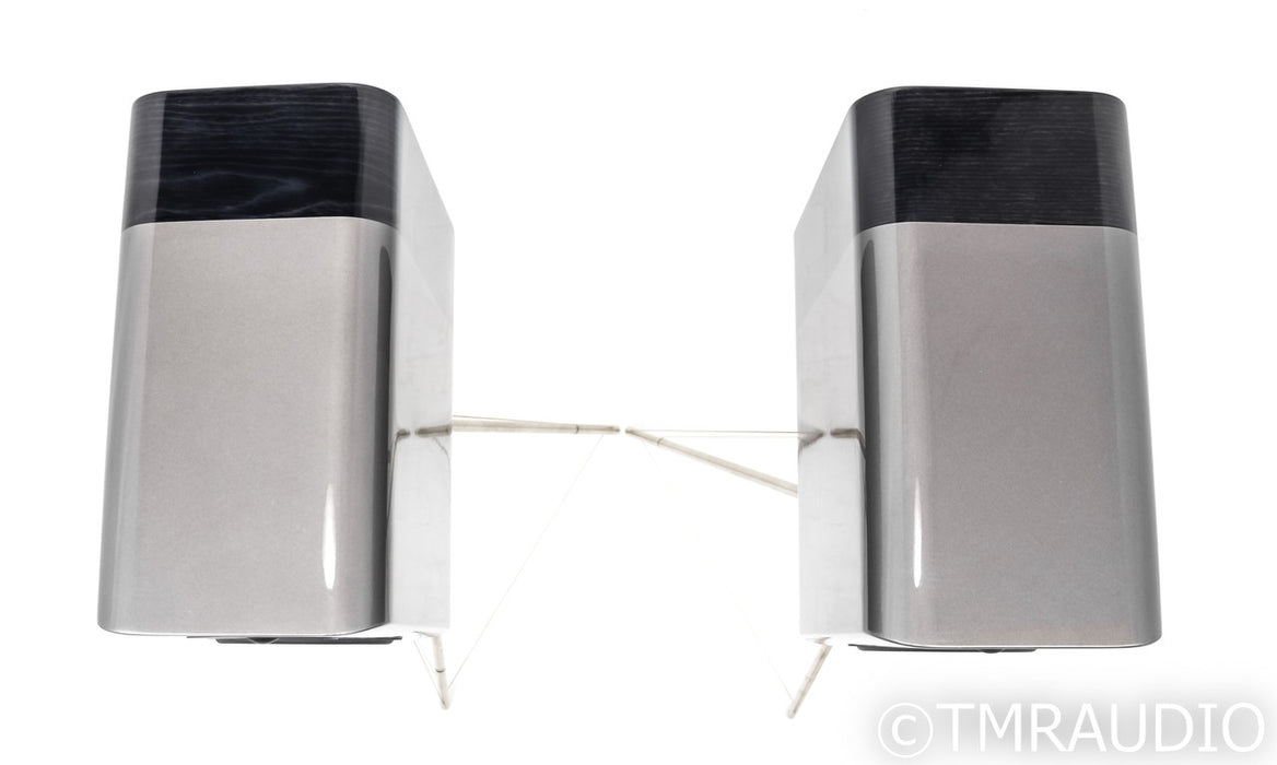 Q Acoustics Concept 300 Bookshelf Speakers; Silver Ebony Pair (Open Box)