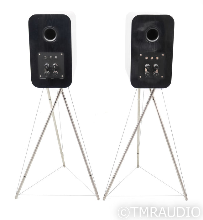 Q Acoustics Concept 300 Bookshelf Speakers; Silver Ebony Pair (Open Box)