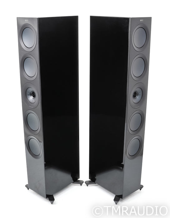 KEF R11 Floorstanding Speakers; R-11; Gloss Black Pair