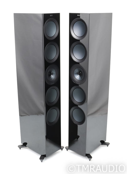KEF R11 Floorstanding Speakers; R-11; Gloss Black Pair