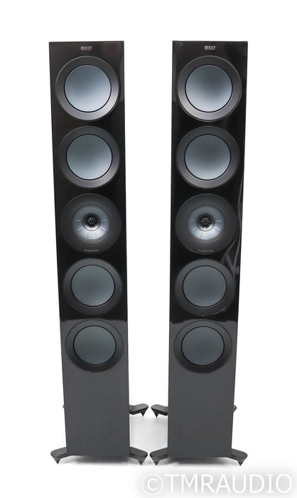 KEF R11 Floorstanding Speakers; R-11; Gloss Black Pair