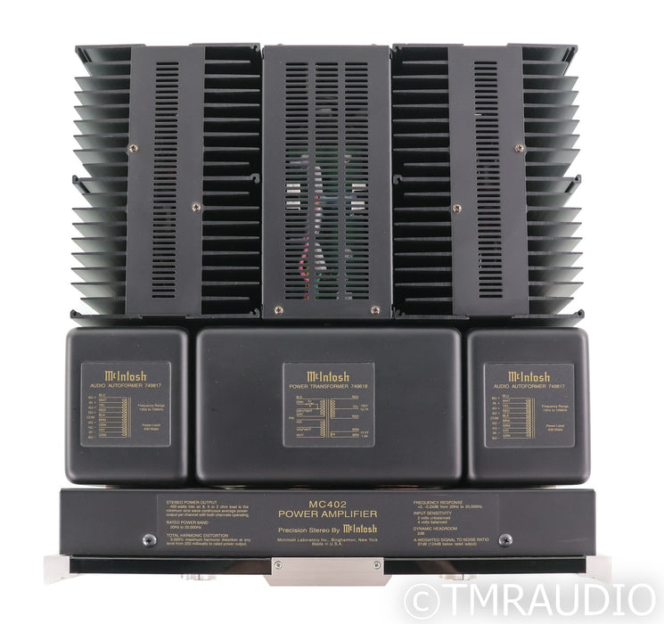 McIntosh MC402 Stereo Power Amplifier; MC-402; TUC Signature Edition Upgrade