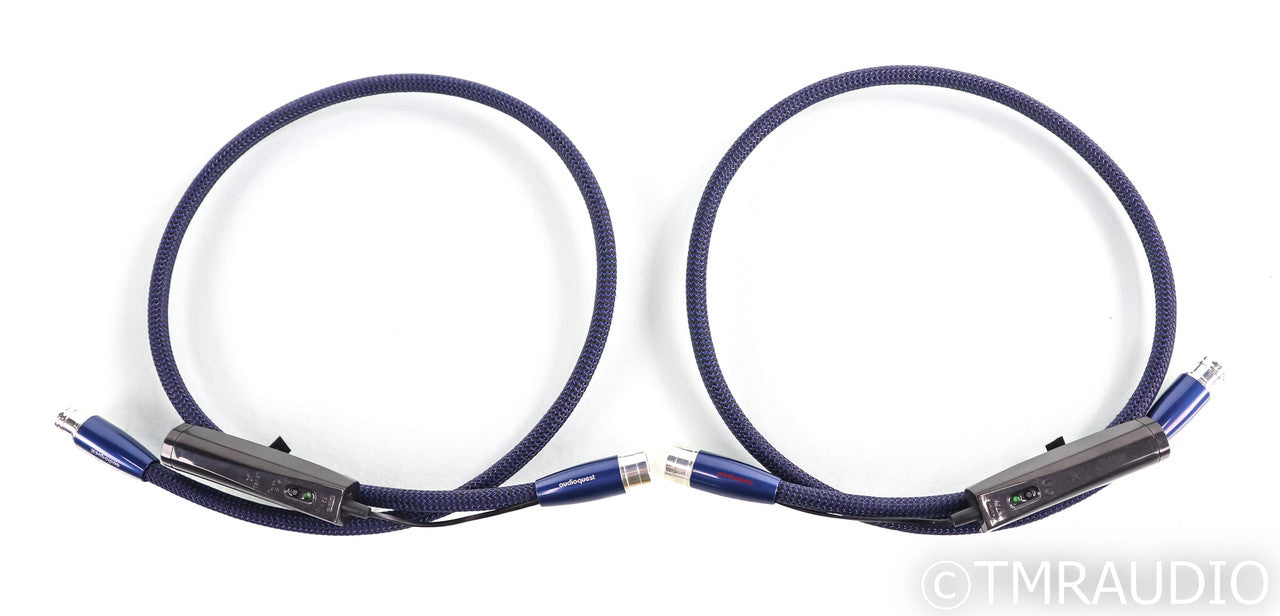 AudioQuest Water XLR Cables; 1m Pair Balanced Interconnects
