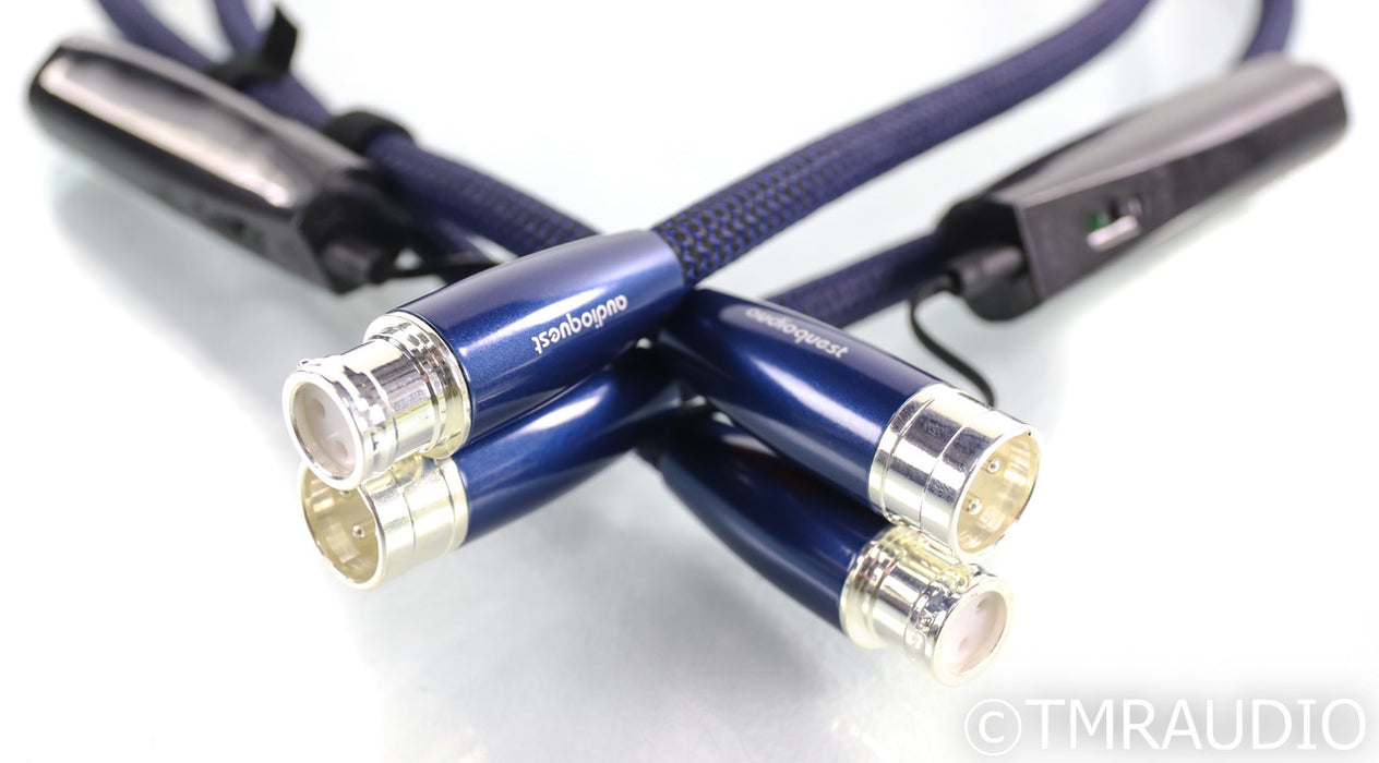 AudioQuest Water XLR Cables; 1m Pair Balanced Interconnects