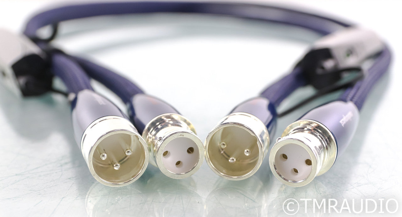 AudioQuest Water XLR Cables; 1m Pair Balanced Interconnects