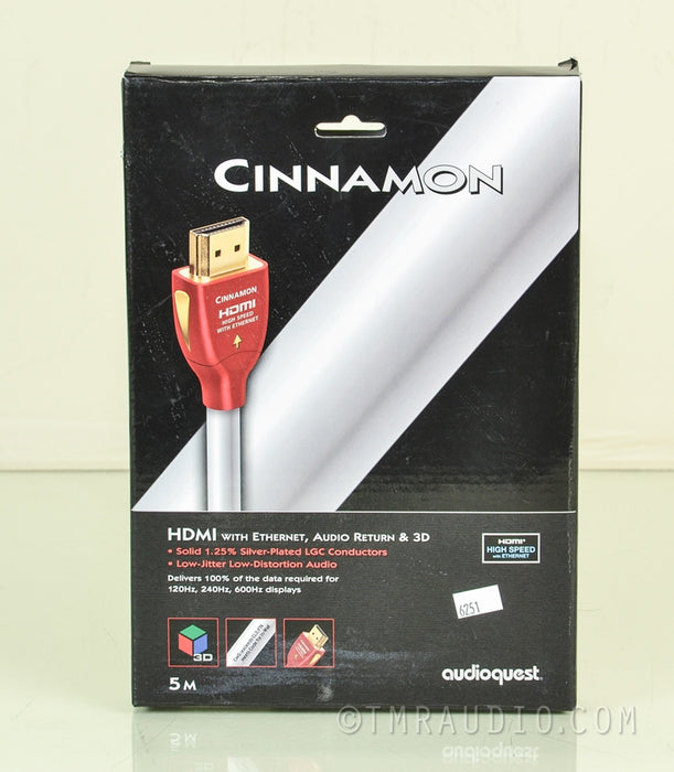 Audioquest Cinnamon 5 meter HDMI Cable in Factory Box
