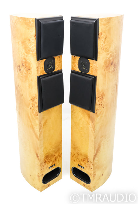 Acoustic Zen Adagio Floorstanding Speakers; Golden Burl Pair