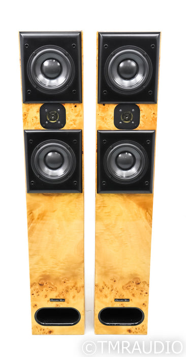 Acoustic Zen Adagio Floorstanding Speakers; Golden Burl Pair